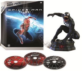 Spider-Man Trilogy (Ultimate Hero Pack) - 3-Disc Box Set & Venom Figurine (Blu-Ray)
